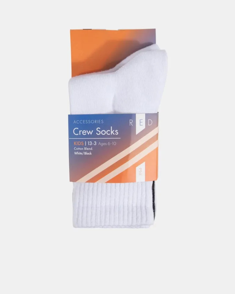 Socks3Pk Kids Crew