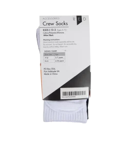 Socks3Pk Kids Crew