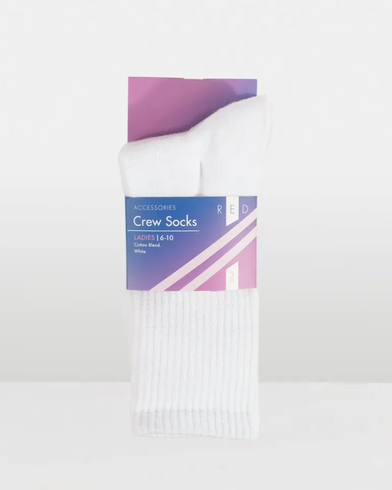 Socks3Pk Womens Crew
